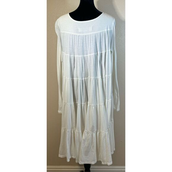 NWOT Free People Beach Emily Mini Bohemian Flowy Cream Dress Small - Picture 4 of 10